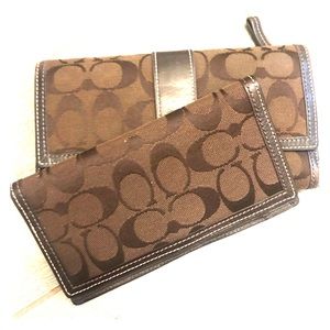 Coach wallet & checkbook